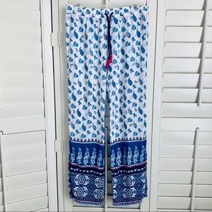 So soft!!  P.J. Salvage pajama bottoms Blue/white